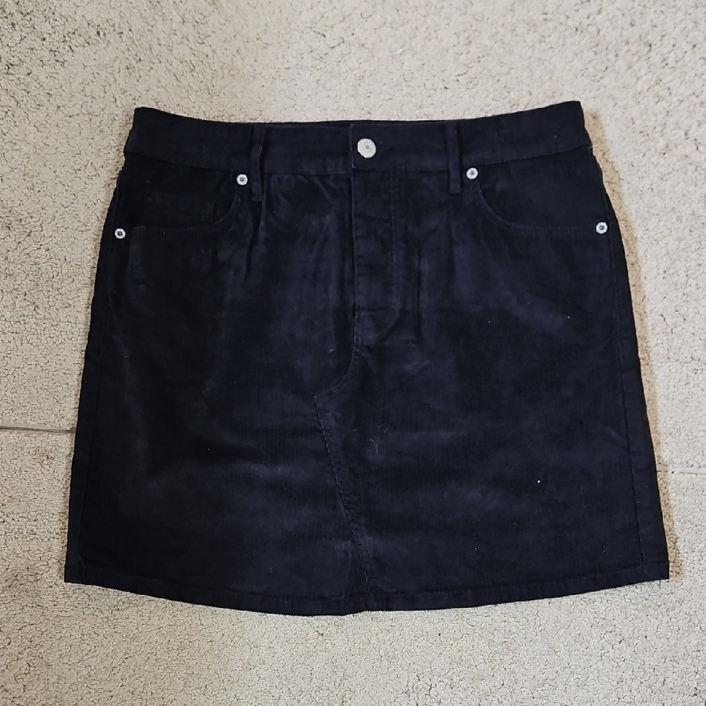 Old Navy High-Waisted Button-Fly Corduroy Mini Skirt Size 6 - Picture 3 of 8